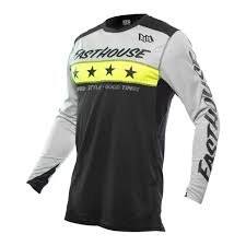 FASTHOUSE - ELROD ASTRE JERSEY - S - SILVER/BLACK