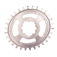 Burgetc - Sram Boost 3mm Offset Thick Thin Chainring Oval 32T Race Red — imagen 1