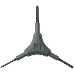 Pedro's Torx Wrench Y-Style Including T10, T25, T30 Torx Sizes, Gray