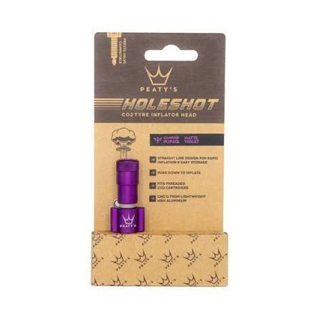Peatys- HoleShot CO2 Tyre Inflator Head Violet
