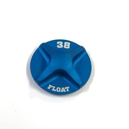 Fox Shox - Spring Hardware: 2021 38 FLOAT Air Topcap, Al, Blue Ano