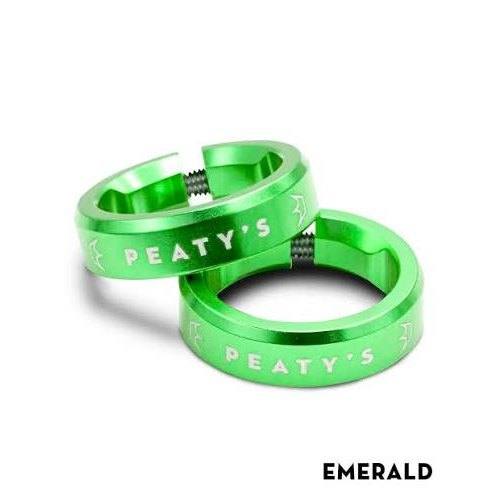 Peatys  - Monarch Grip Lock Ring Emerald