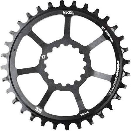 e*thirteen Plato Direct Mount SL Guide Ring, 8/9/10/11/12 speed, 32t Narrow Wide, Black