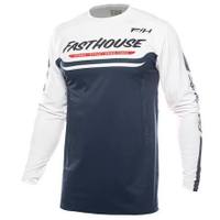 FASTHOUSE- Helix Circuit LS Jersey-  NAVY/WHITE/RED M — imagen 1