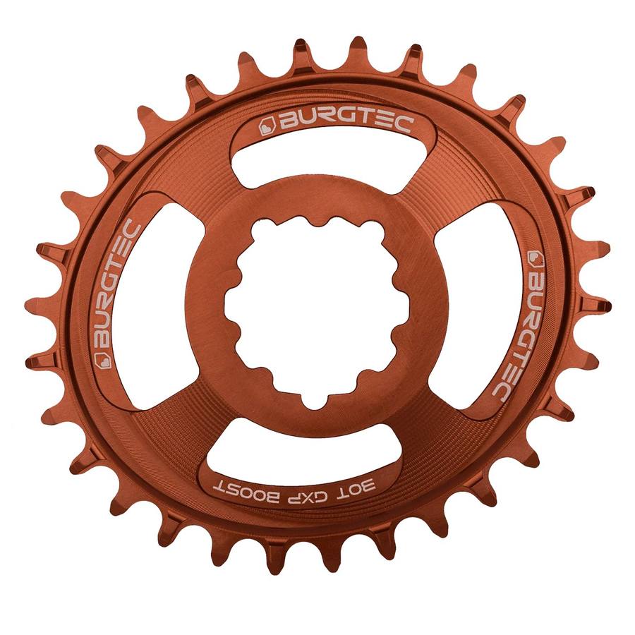 Burgetc - Sram Boost 3mm Offset Thick Thin Chainring Oval 32T Kash Bronze