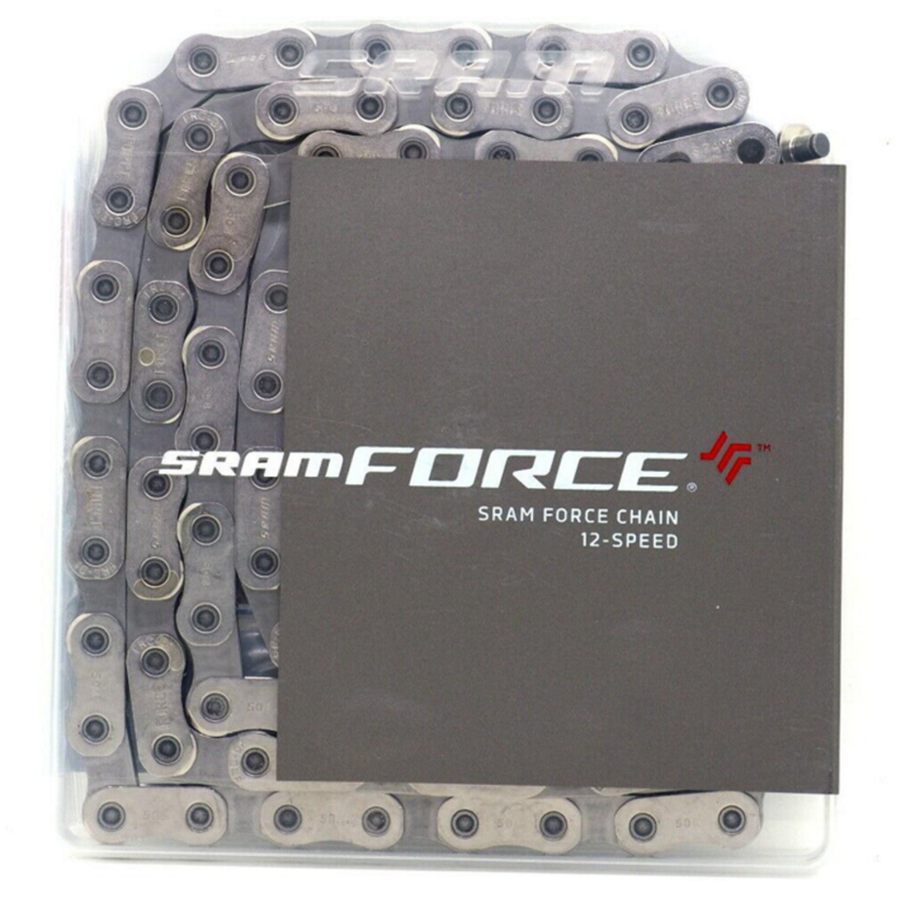 SRAM - Cadena De Ruta Sram 114 Eslabones 12P. CN-FRC FORCE AXS Flattop Con Power Lock Plata