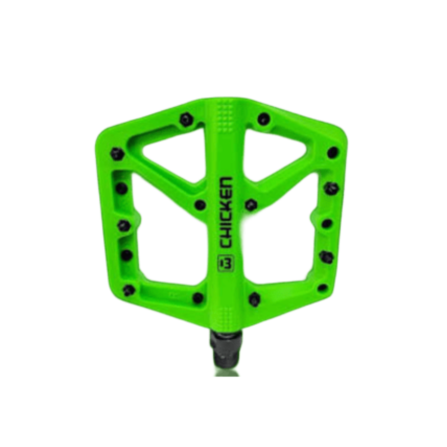 CHICKEN PARTS - PEDAL FLAT NYLON - VERDE