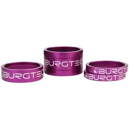 Burgtec - Espaciadores Purple Rain (5mm Spacer x2, 10mm Spacer, 20mm Spacer)