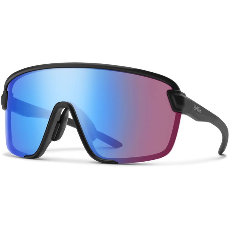 SMITH - Bobcat - Matte Black | ChromaPop Low Light Rose Blue Mirror