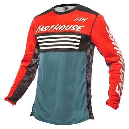FASTHOUSE - GRINDHOUSE OMEGA JERSEY - S - RED/WHITE/BLUE