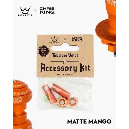 Peatys - Kit de Accesorios Peatys x Chris King Matte Mango