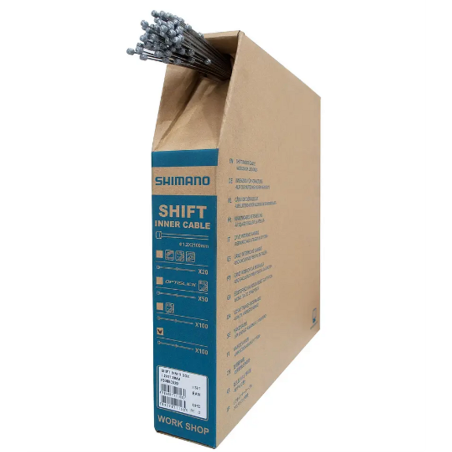 SHIMANO-CABLE DE CAMBIO 1.2X2100MM CAIXA C.100 ACERO